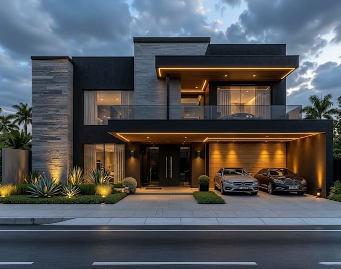 do 3d house exterior design, interior design, 3d commercial rendering