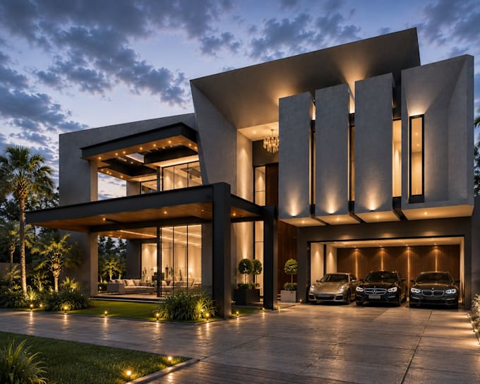 do 3d house exterior design, interior, architecture 3d commercial rendering