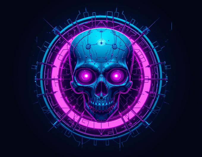 make cyberpunk logo opener