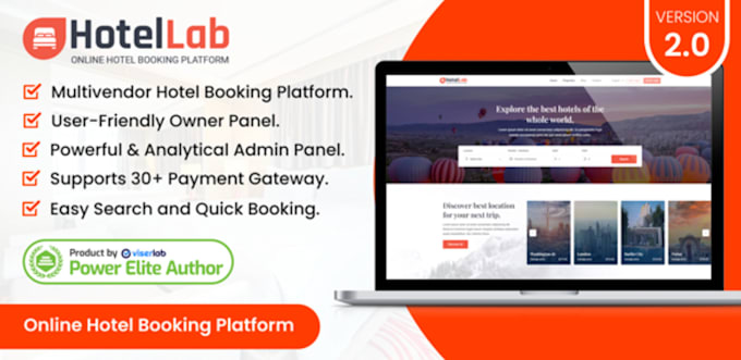 build hotel booking website, rental website with booking, API, admin panel
