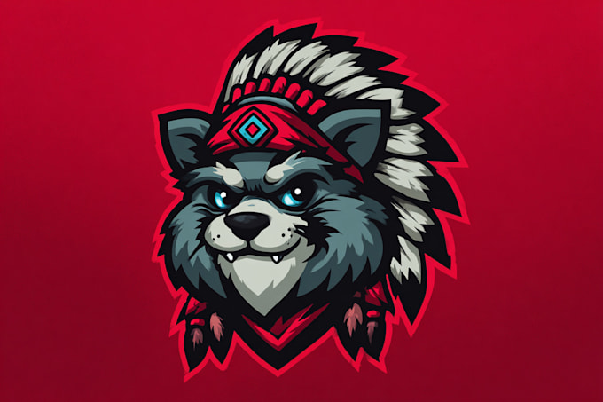 design a unique cartoon mascot logo