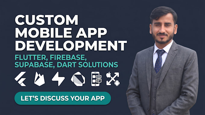 create custome mobile app, flutter, nodejs backend, api integration
