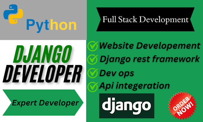 develop python django react full stack web application with web scrapping