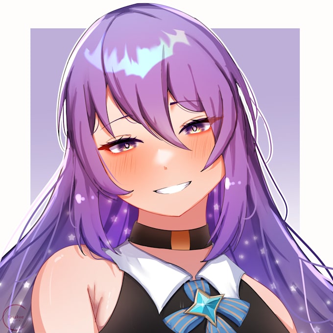 draw anime, oc, fanart, vtuber art in anime style for you