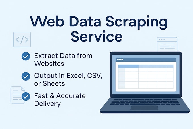 extract or scrape website data into excel or CSV
