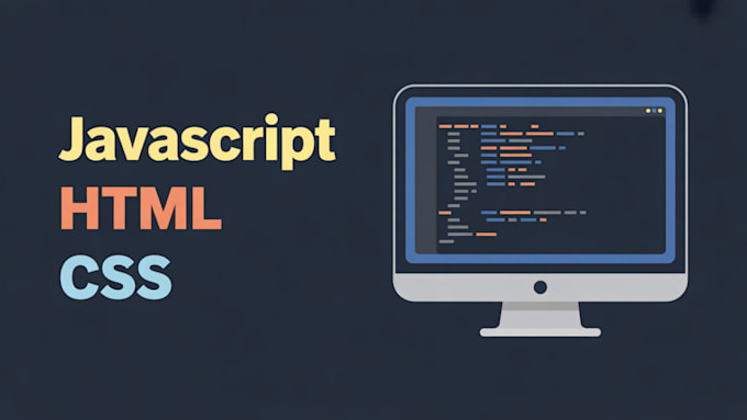 build HTML code website design with CSS and js