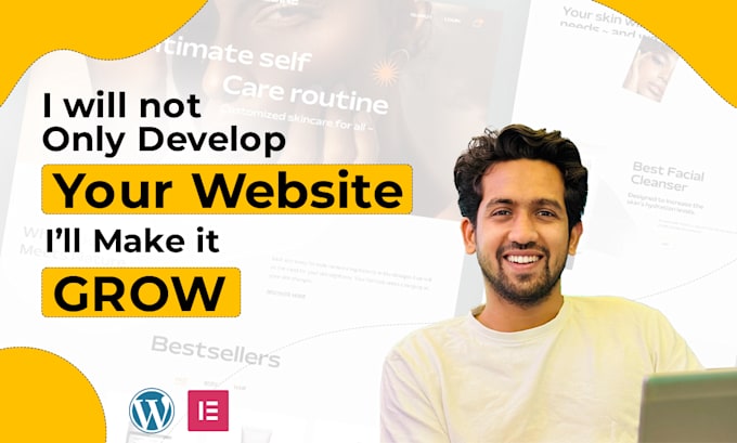 develop and design your business website in wordpress