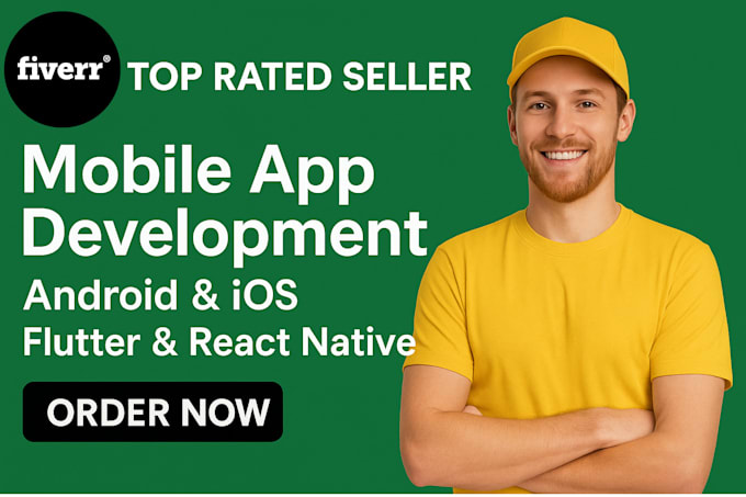 develop custom ios and android mobile apps using flutter or react native