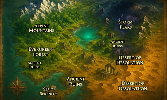 Create custom rpg, dungeons and dragons fantasy world maps for games by ...