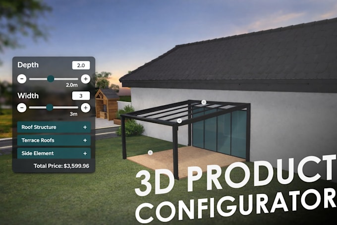 build an interactive 3d product configurator for website