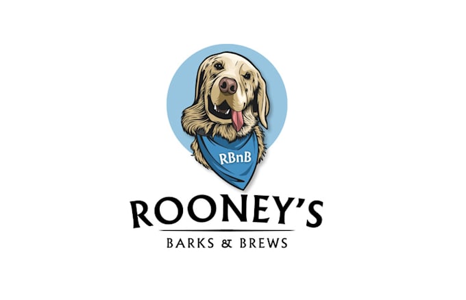 design indoor dog park bar logo