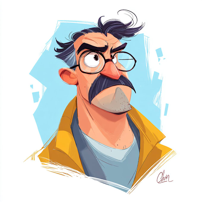 do a couple, team ,and group cartoon caricature