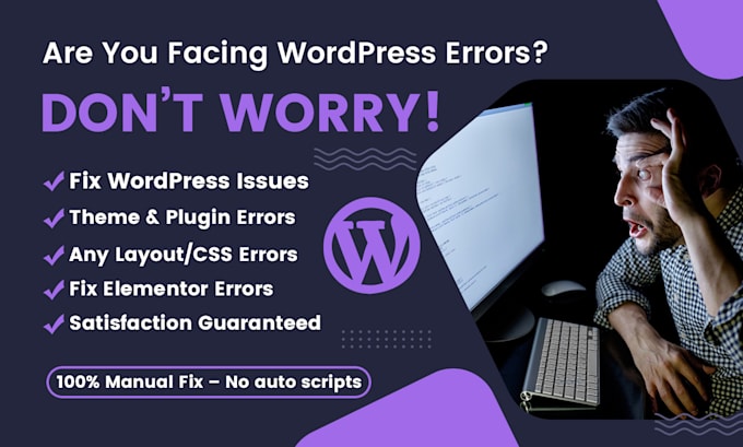 fix wordpress issues, wordpress errors, and woocommerce bugs