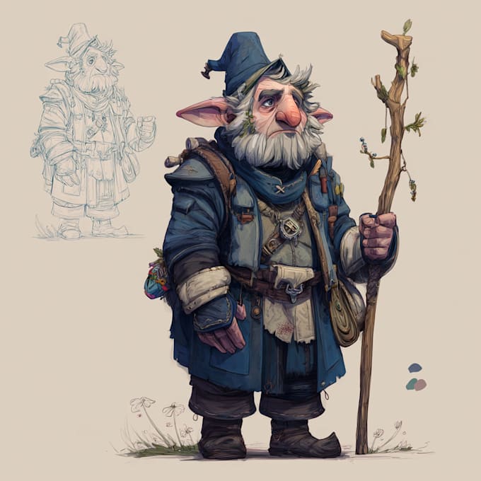 Create a fantasy character or other concept art for you by Athizithise ...
