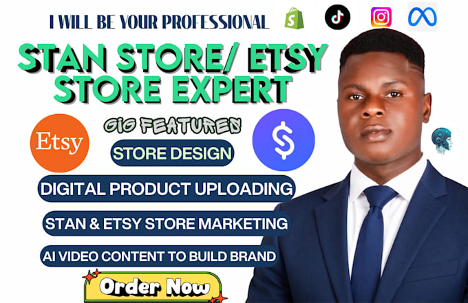 stan store setup, etsy shop digital product, stan store marketing, etsy SEO