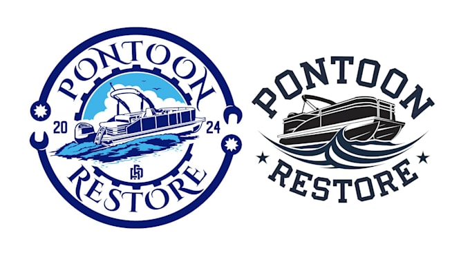 create a custom awesome boat logo