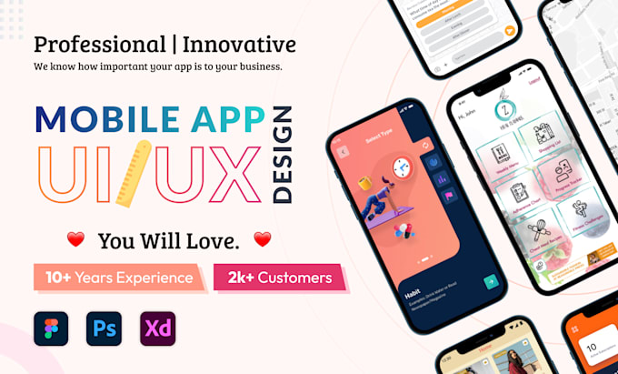 mobile app uiux, app design
