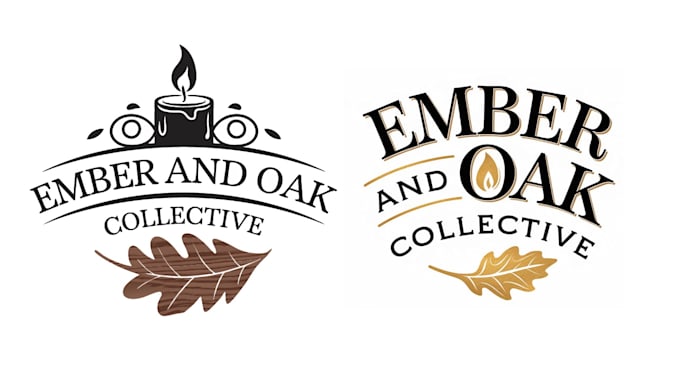 design an elegant luxury candles logo