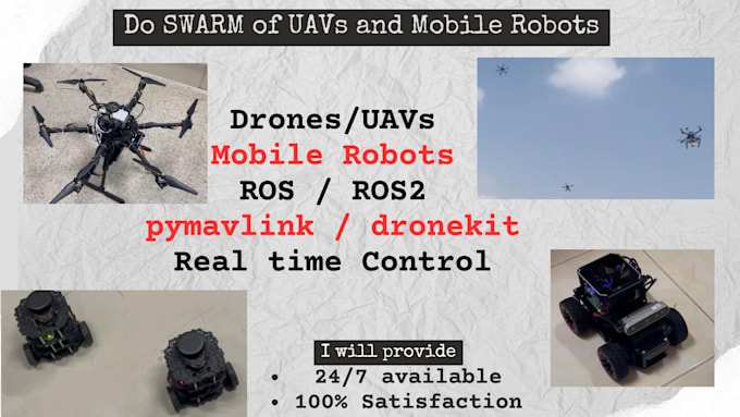 do swarm of drones uavs and mobile robots