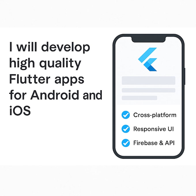 do high quality flutter apps for android and ios