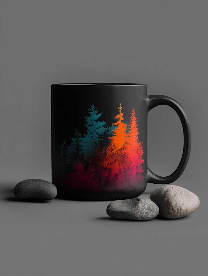 make amazing typography and custom coffee mug design
