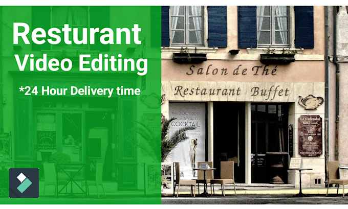 do professional resturant video editing