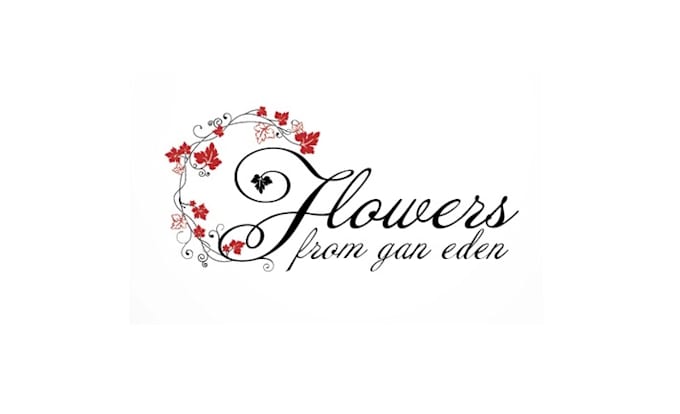 design natural flowers farm logo