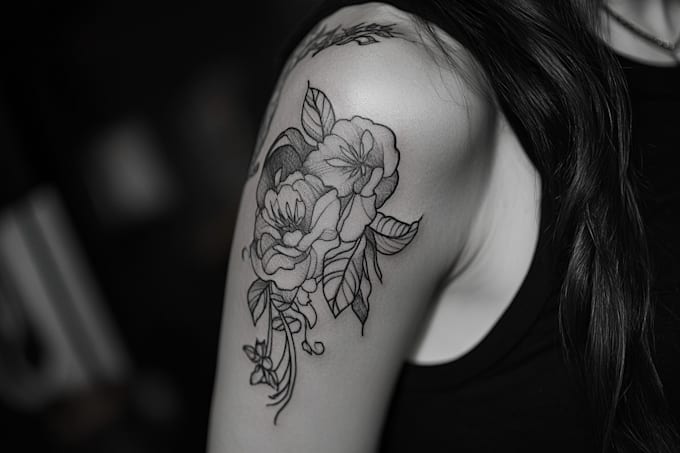 create your dark and gothic custom tattoo design and