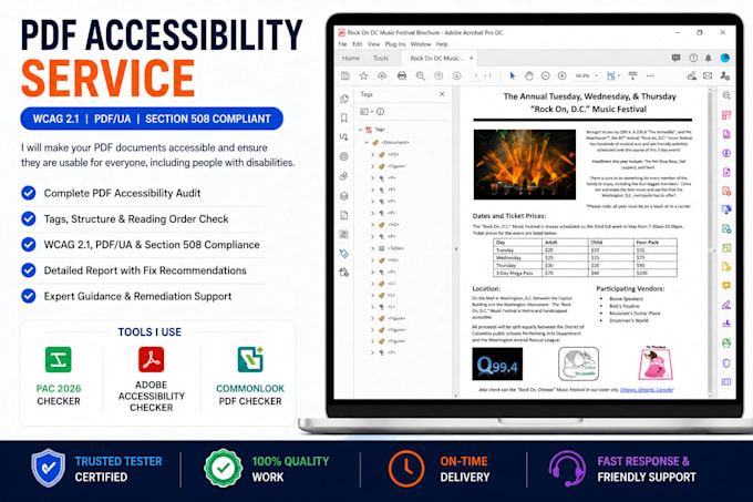 make your PDF fully accessible and section 508 compliant