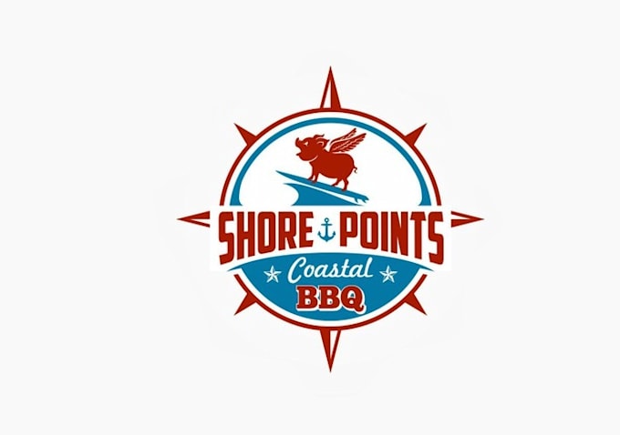 design motivation modern BBQ restaurant logo