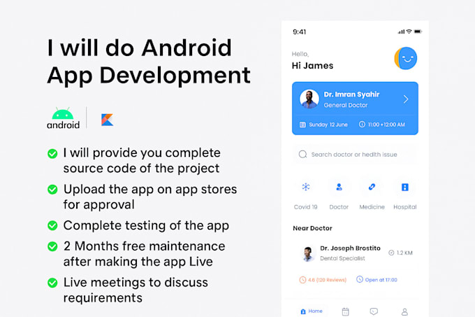develop, revamp, or fix your android app using kotlin with modern design