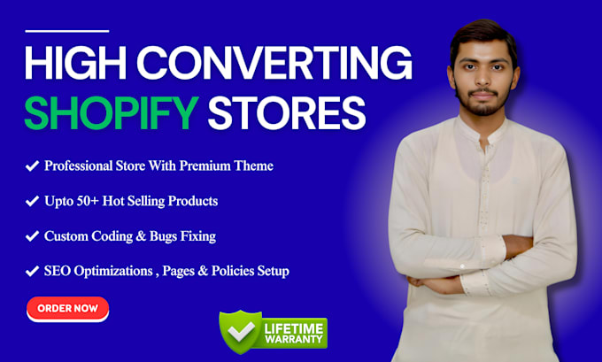 setup profitable shopify website or shopify store design