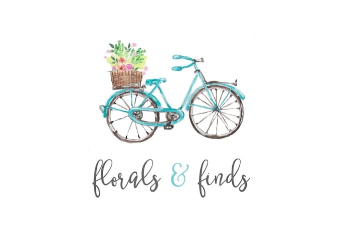 design beautiful classic flowers logo