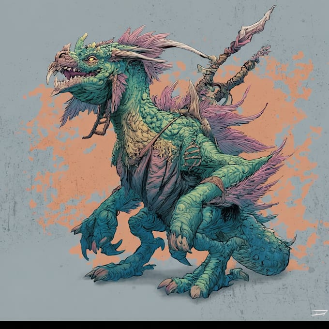 draw fantasy or dnd creatures and monsters