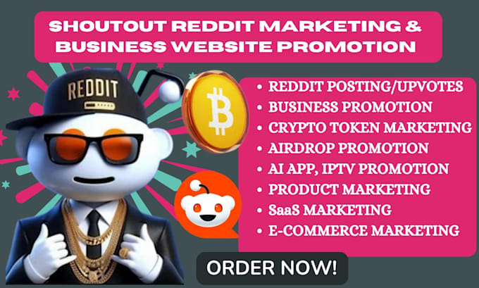 manage reddit post for ecommerce business airdrop iptv crypto website marketing
