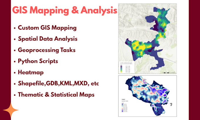 do gis mapping, spatial analysis with qgis, arcgis and python