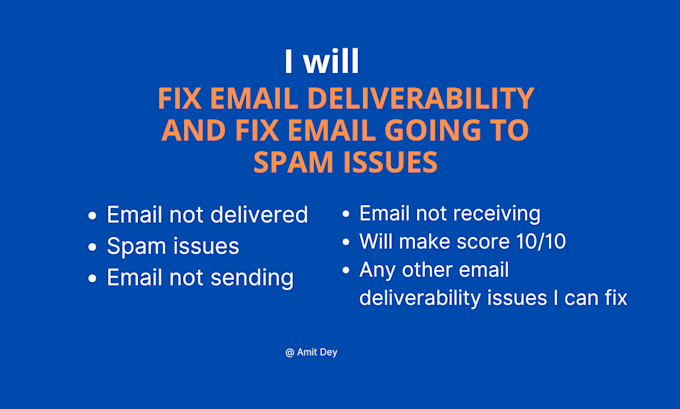fix email deliverability and fix email going to spam issues