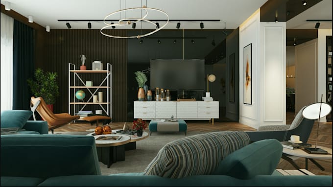 redesign 3d interior master livingroom,reading nook,decor,wall niches,pavillion