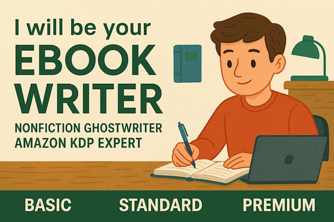 be your ebook writer, nonfiction ghostwriter, and amazon KDP expert