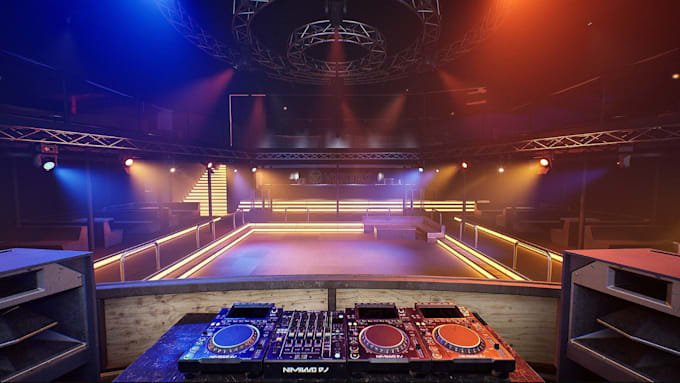 digital model, japanese nightclub,3d lightening, ue walkthough,bar rendering,cgi