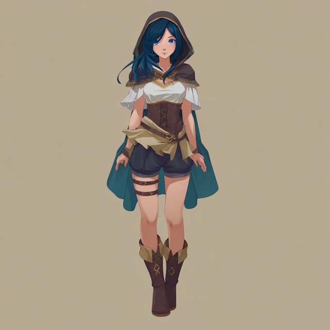 create unique roleplaying characters in anime style