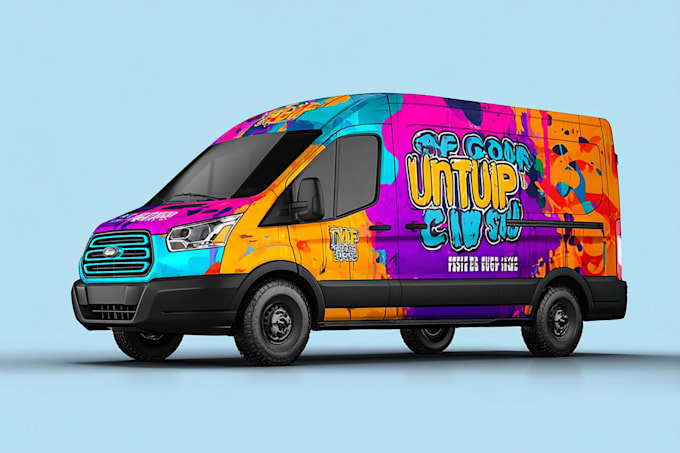 make creative vehicle wrap design for your car, truck, van