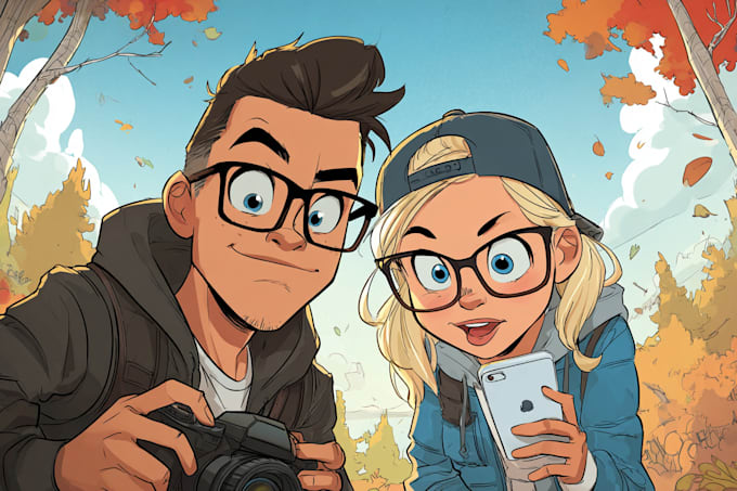 draw a custom cartoon comic strip for you