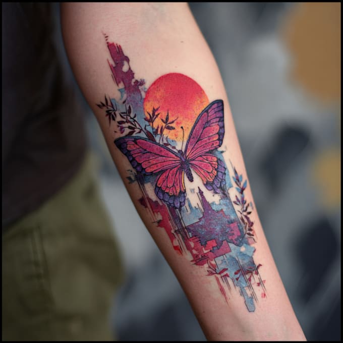 unique custom geometric tattoo design for you