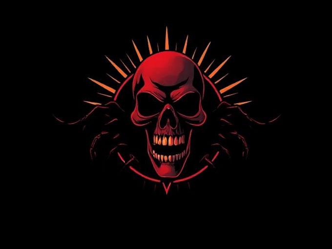 create dark scary classic vintage horror logo design