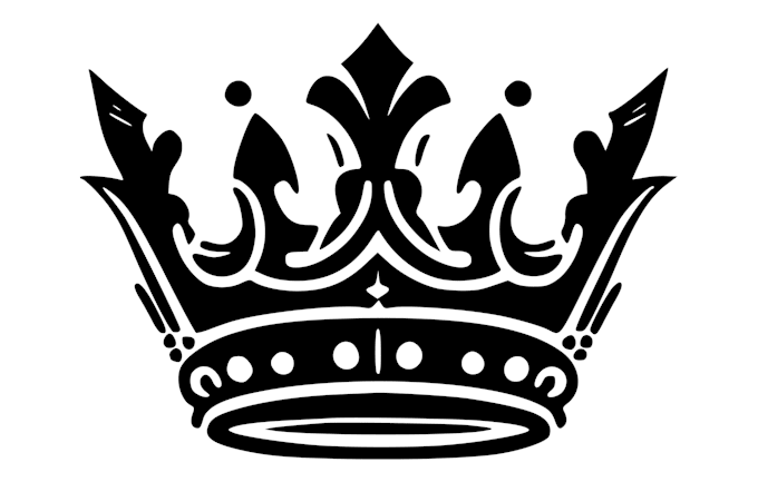 make different crown line mascot logo with express delivery