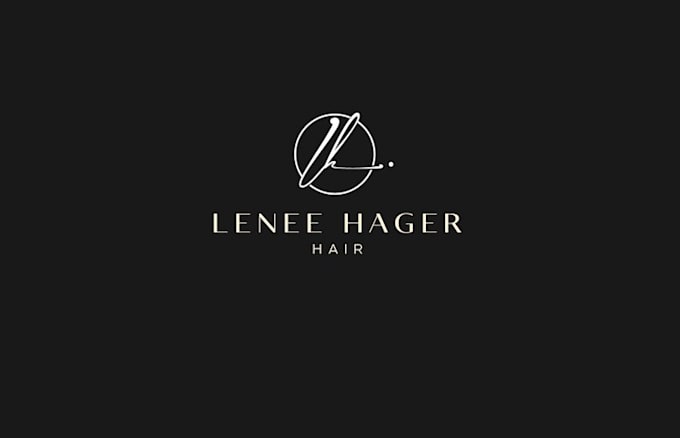 design clean sophisticated hairstylist logo