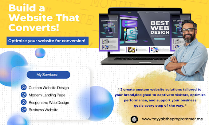 a professional and fast loading website for your business