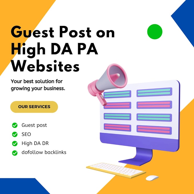 do guest post on high da, DR websites