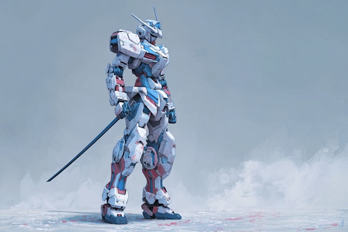 do mecha robot gundam illustrations